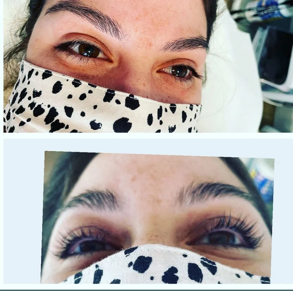 Lash lift and tint